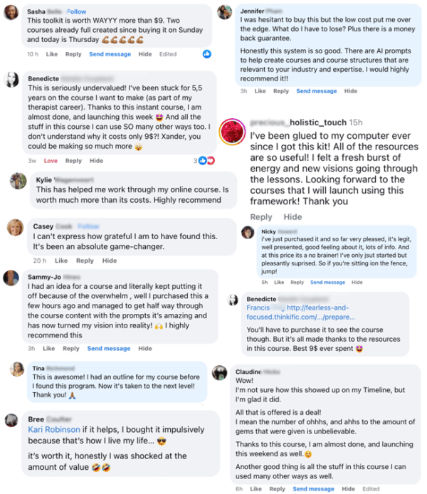 Real user reviews and results 1